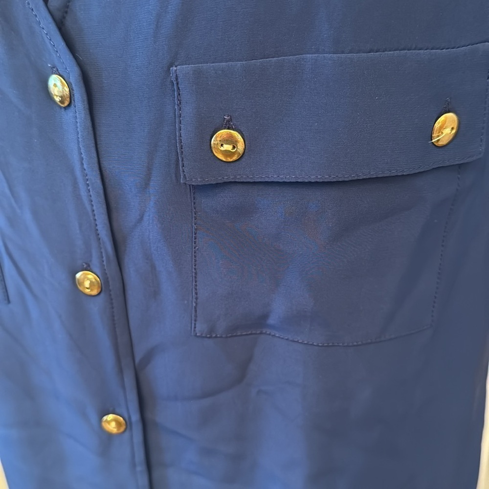 Amanda Uprichard Navy Dress-Sz S - Picture 2 of 6